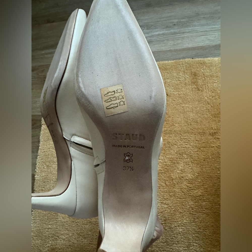 NWOT STAUD WALLY ANKLE BOOT CREAM - Picture 12 of 13